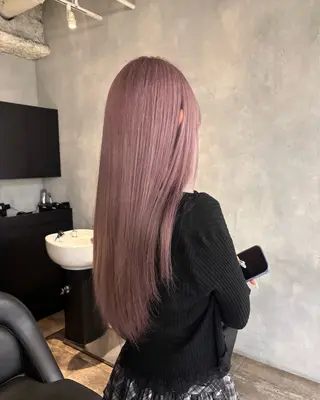 ロング カラー 柔らかbeige モトキのヘアスタイル