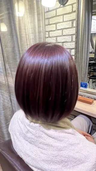 カラー 松井 咲樹のヘアスタイル