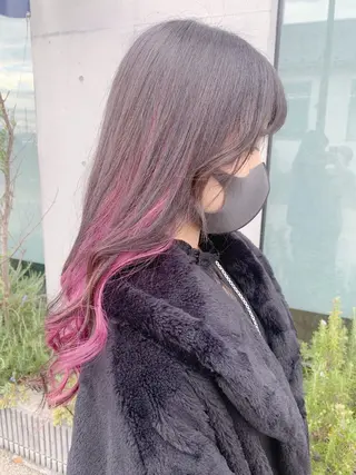 ロング カラー ヘアアレンジ 💕ブリーチ/ヘアメ 🎀YUUKAのヘアスタイル