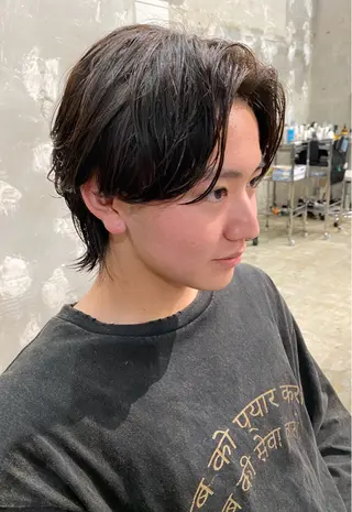 パーマ メンズ 藤野 けいごのヘアスタイル
