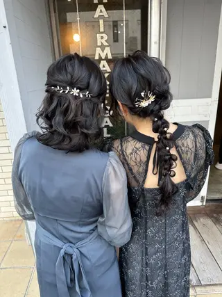 ミディアム miloc MOMOKAのヘアスタイル