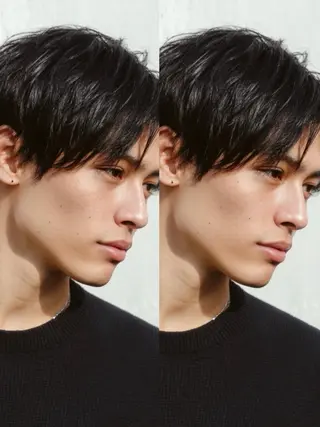 ミディアム パーマ メンズ ✂️メンズ職人 / 宮澤 蓮のヘアスタイル