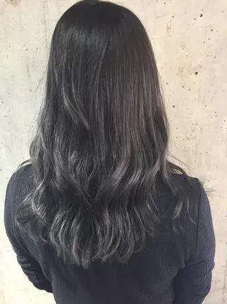 セミロング カラー パーマ ヘアアレンジ メンズ キッズ ネイル マツエク・マツパ 韓国風×透明感カラー 髪質改善オタベシンヤのヘアスタイル