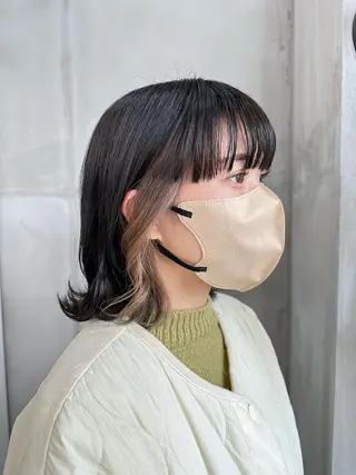 カラー 益 佑夏のヘアスタイル