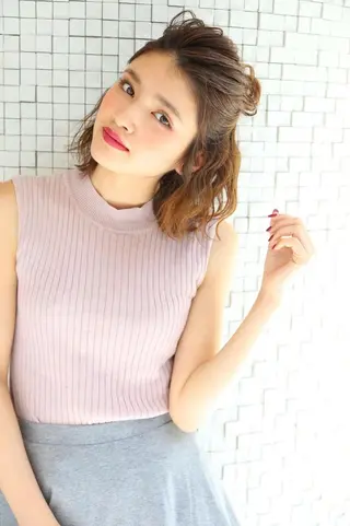 ヘアアレンジ 透明感カラー💖 Stylist佐藤澪のマツエク・マツパデザイン