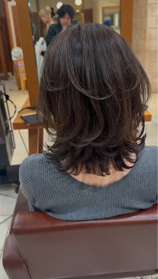 ミディアム 川崎レイヤーカット /江口真正のヘアスタイル