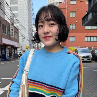 ショート パーマ Lilu しずくのヘアスタイル