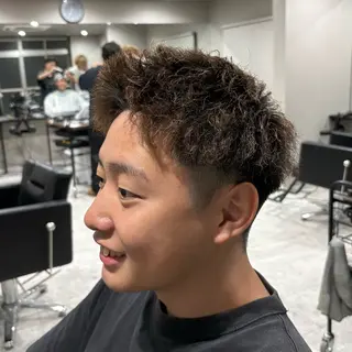 ショート パーマ メンズ B TECH by Zen sly所属・中野 静莉のヘアスタイル