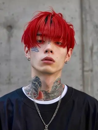 ショート メンズハイトーン メンズバレイヤージュのヘアスタイル