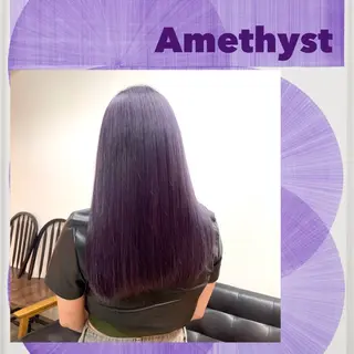 セミロング カラー 🌿似合わせブリーチ 小俣　来🌿のヘアスタイル