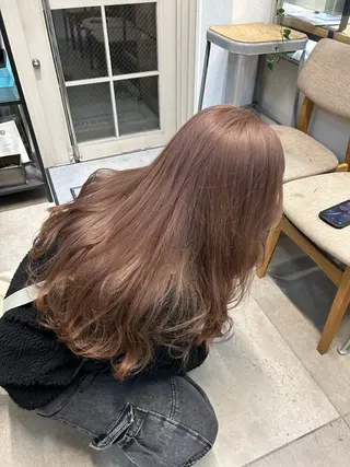 ロング カラー じゅわっと暖色カラー 🍊Moemiのヘアスタイル