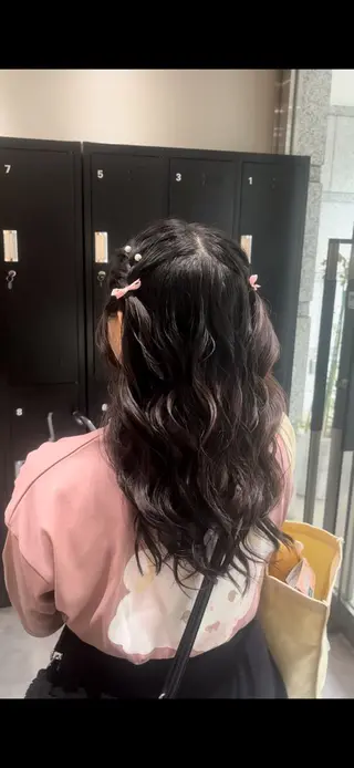 ロング ヘアアレンジ ハイトーン/アレンジ 🎀アオイ🎀のヘアスタイル