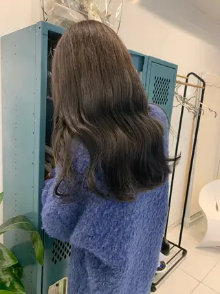 ロング カラー moeka レイヤー /艶カラー/韓国のヘアスタイル