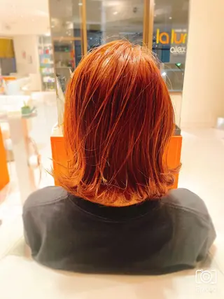 カラー 前さこ 結衣のヘアスタイル