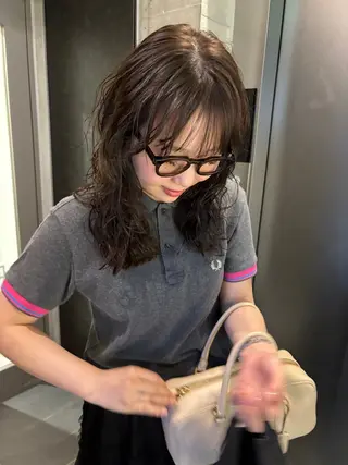 ミディアム パーマ トレンドボブ /ミリヤのヘアスタイル