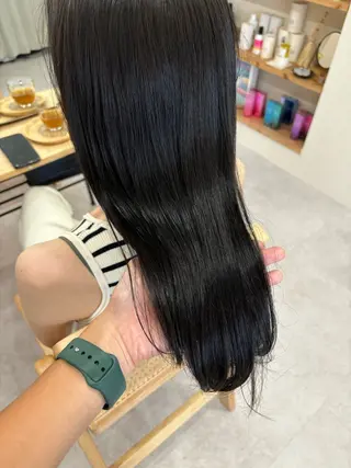 ロング カラー icie所属・大阪ヴィーガンサロン KANAKOのヘアスタイル