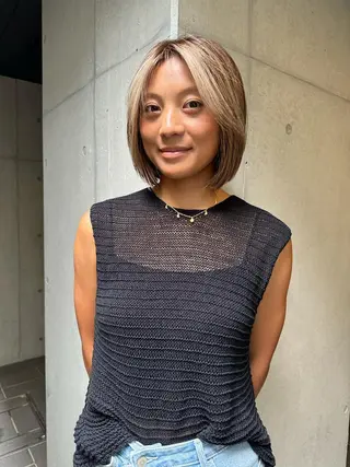 ショート カラー 似合わせウルフ/ レイヤー/山本祐輔のヘアスタイル