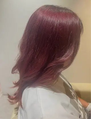 セミロング カラー ブルームヘアデザイン かこ。のヘアスタイル