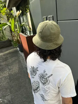 ミディアム パーマ ヘアアレンジ メンズ NEXT NEO所属・メンズヘア静岡 ✂︎Ryuheiのヘアスタイル