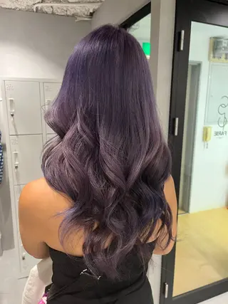 ロング カラー 暖色ハイトーン特化 🥇Mioのヘアスタイル