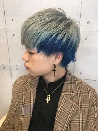 カラー メンズ 韓・中華美女ヘア 🇰🇷×🇨🇳のヘアスタイル