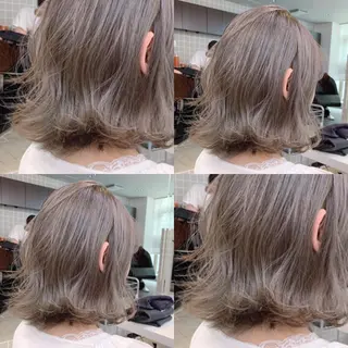 ショート カラー 柔らかbeige モトキのヘアスタイル
