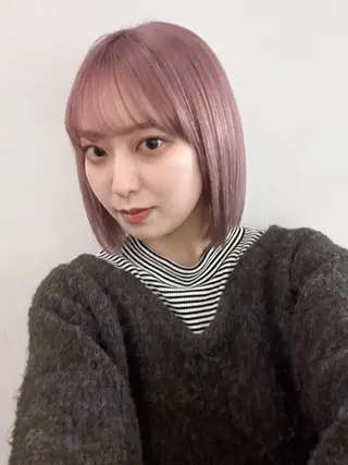 ショート カラー Cinq所属・ハイライト🌟/ ボブ/豊田のヘアスタイル