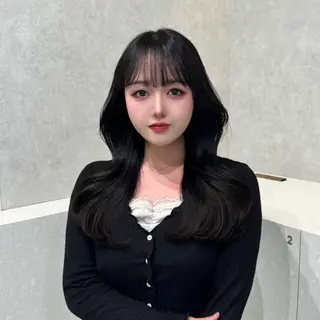 ロング カラー 🩷渋谷/韓国レイヤ ー/艶髪/Sayaのヘアスタイル