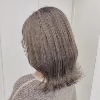 ミディアム カラー 韓国艶カラー🇰🇷 DISCO💙のヘアスタイル