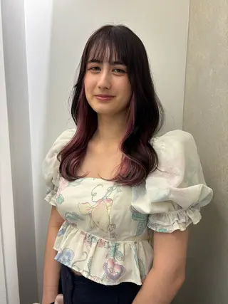 ロング ハイトーン/レイヤー nail 百咲💌のヘアスタイル