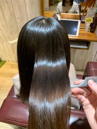 セミロング カラー I-CON所属・髪質改善/美髪のプ口 中島みきのヘアスタイル