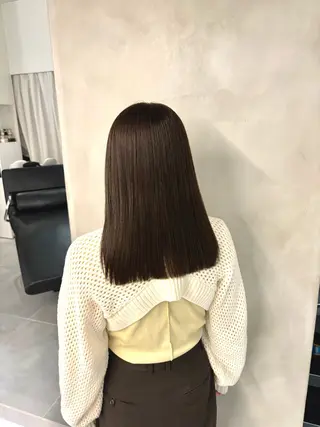 セミロング 艶⭐︎暗髪 rinkoのヘアスタイル