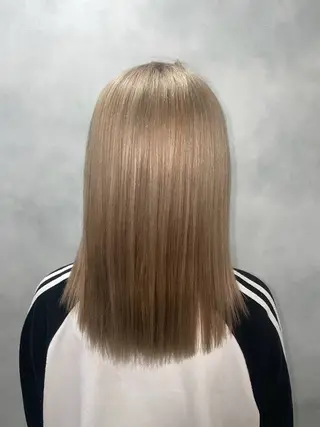 ロング カラー 🦋韓国ヘア💙 RUNAのヘアスタイル