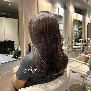 セミロング カラー 艶感/ナチュラル 🌿マアヤのヘアスタイル