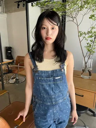 セミロング hanae 福岡/ 西新美容室のヘアスタイル