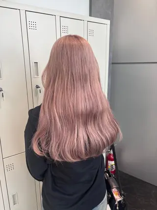 ロング カラー ヘアアレンジ ミルクティー/ピンク カラー/ みう🎀のヘアスタイル