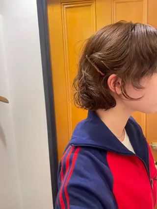 ショート カラー パーマ ヘアアレンジ ☆unu☆ ナナミのヘアスタイル