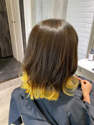 ミディアム カラー Renatus店長 金子裕美のヘアスタイル