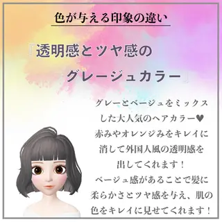 ミディアム カラー パーマ ヘアアレンジ ネイル マツエク・マツパ Lond jeloud 名古屋所属・髪質改善 の達人/杉原碧仁のヘアスタイル