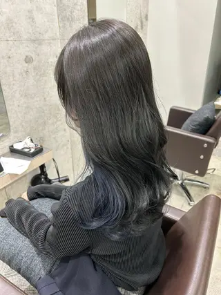 ロング パーソナルカラー 藤本夢のヘアスタイル