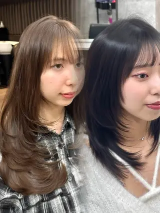 ロング カラー 🌈【透明感・韓国 ヘア】YUYA🌈のヘアスタイル