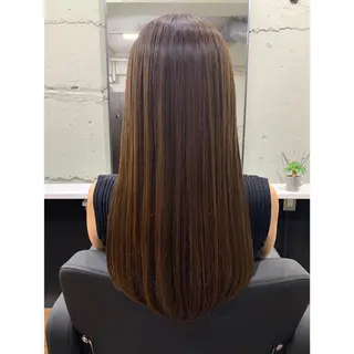 ロング 髪質改善専門　酸性ス トレート　縮毛矯正のヘアスタイル