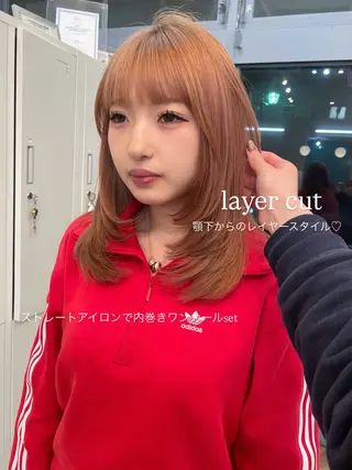 セミロング ROMMY.所属・ナカノユウ/本厚木/ レイヤーカットのヘアスタイル