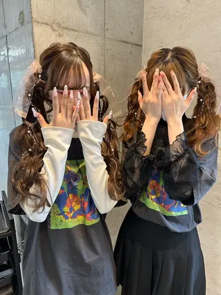 ロング ヘアアレンジ 女性に人気♪ はやしほのかのヘアスタイル