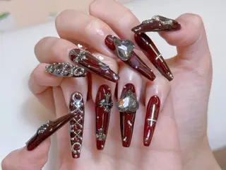 ネイル 〜Shine Nail〜【サイナネイル】パラジェル／ 長さだし／持ち込み／ワンホン／フィルイン所属・shine 🎀 長さだし&デザインのネイルデザイン
