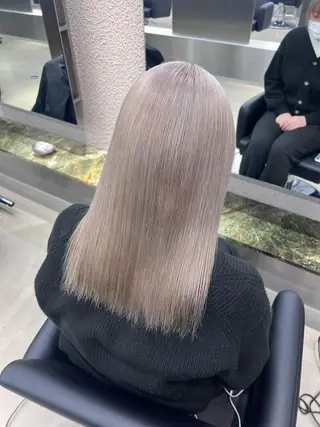 セミロング カラー 紬/enne/ブリー チ/ハイトーンのヘアスタイル