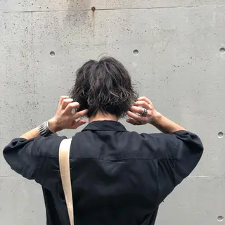 カラー メンズ 酸性縮毛矯正🧴韓国 レイヤー/髪質改善のヘアスタイル