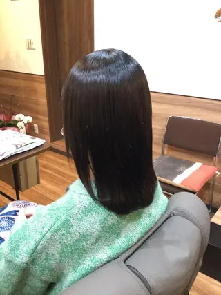 ミディアム パーマ Annon プライベートサロンのヘアスタイル