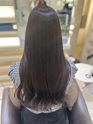 ロング カラー タイトボブ個性派カラ ーAKANEのヘアスタイル