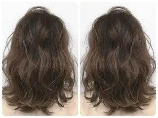 ミディアム YASUHIRO グレージュ/メンズのヘアスタイル